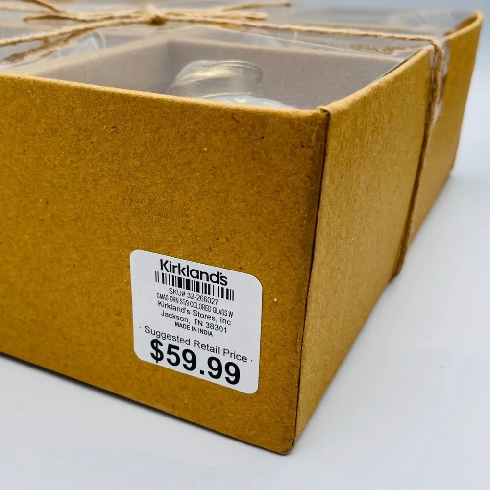 NEW‎ 9 Kirklands Kugel Style Ornaments New In Box Never Taken Out